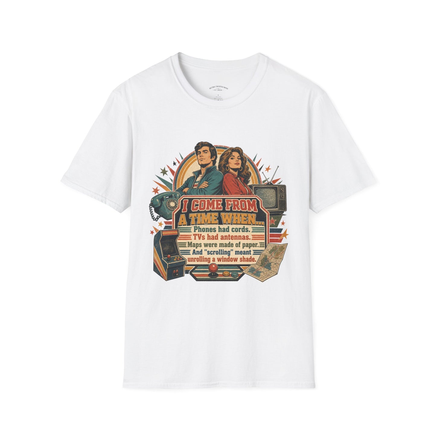 Vintage Road Trip T-Shirt — "I Come From A Time When" Retro Couple Graphic
