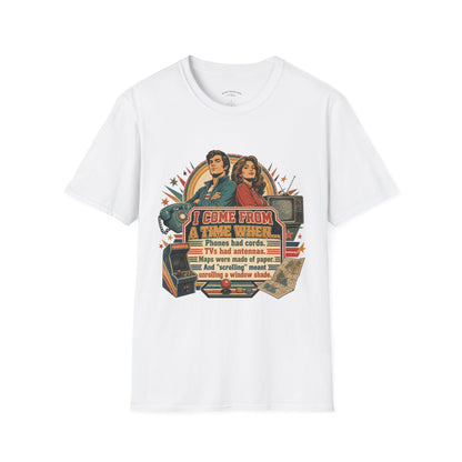 Vintage Road Trip T-Shirt — "I Come From A Time When" Retro Couple Graphic
