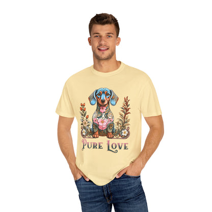 Pure Love Unisex Dog T-Shirt | Colorful Pet Lover Tee