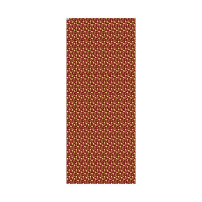 Christmas Gift Wrap Paper - Red & Gold Ornament Pattern, Holiday Wrapping Sheets