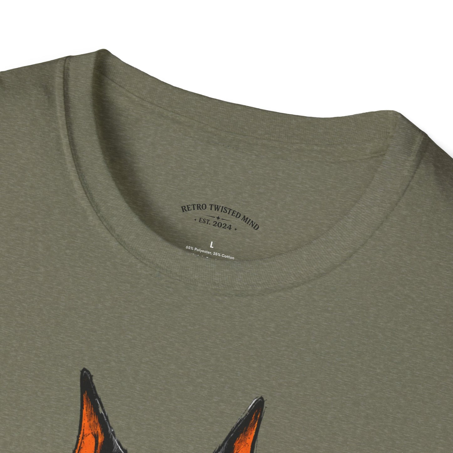 Doberman Graffiti T-Shirt — "You Sure?" Street Art Dog Tee