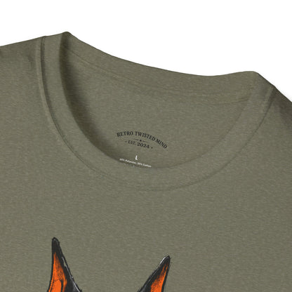 Doberman Graffiti T-Shirt — "You Sure?" Street Art Dog Tee