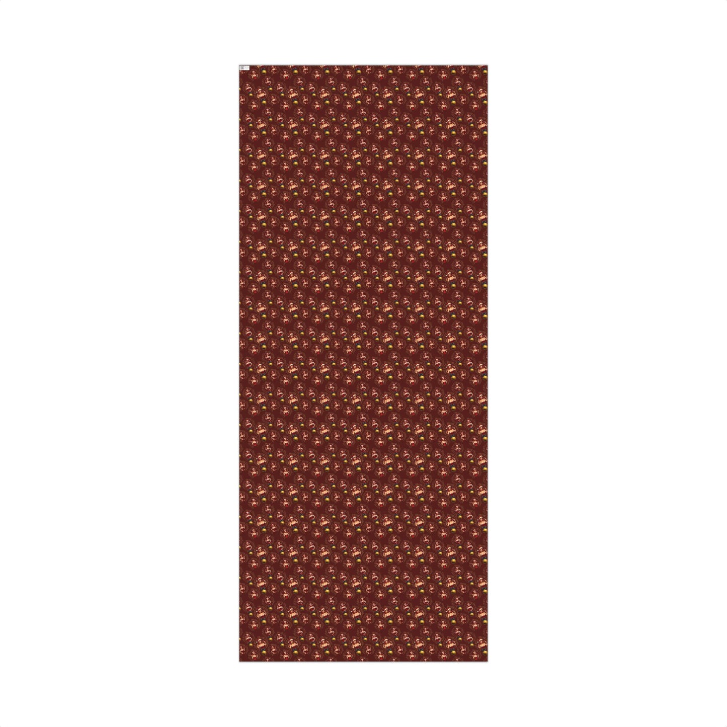 Wrapping Paper — Vintage Pinup red hair girl & Ornaments Christmas Gift Wrap