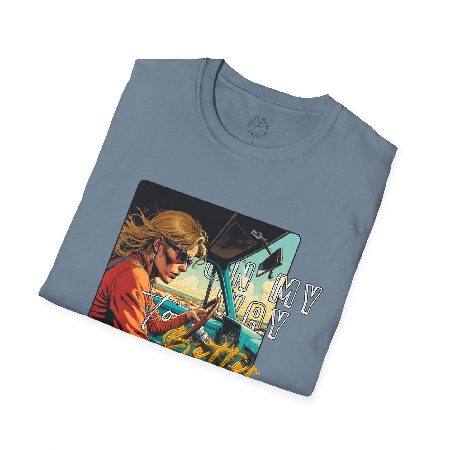 In My Element Graphic T-Shirt | Unisex Softstyle Tee,woman driving