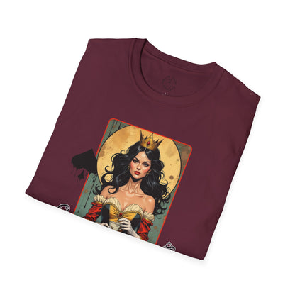 Queen of Spiders Unisex Softstyle T-Shirt - Bold Graphic Tee for Fans of Fantasy & Mythology,queen,girl