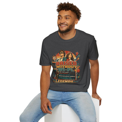 Raised Without Wi‑Fi T-Shirt — Retro 'Legends' Vintage Graphic Tee