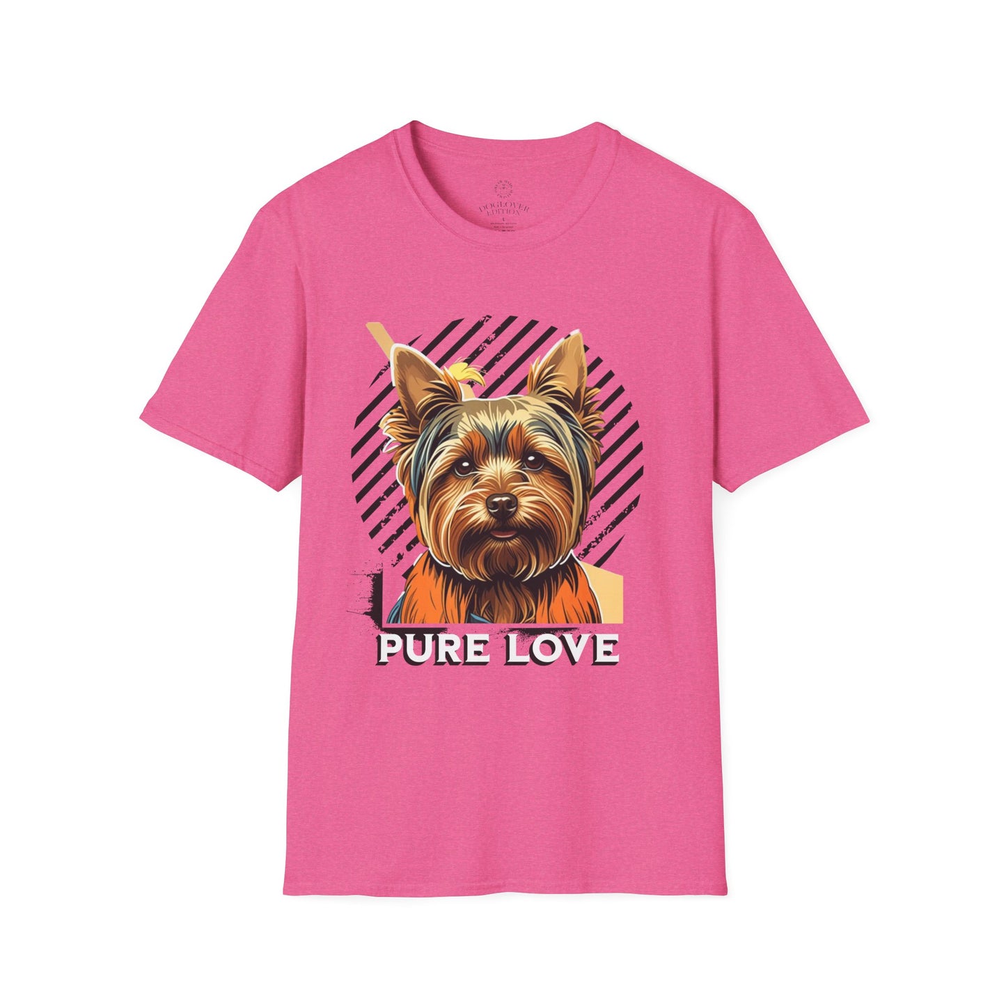 Pure Love Yorkie Unisex Softstyle T-Shirt - Perfect Gift for Dog Lovers