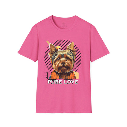 Pure Love Yorkie Unisex Softstyle T-Shirt - Perfect Gift for Dog Lovers