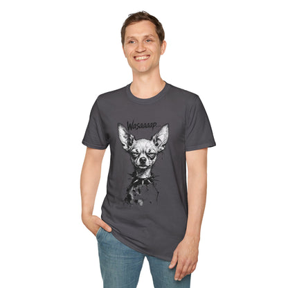 Chihuahua 'Wasaaaap' Graphic T-Shirt — Funny Dog Tee for Pet Lovers
