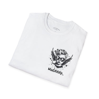 T-Shirt — 'WaSAAAP' Angel Skull Graphic Tee