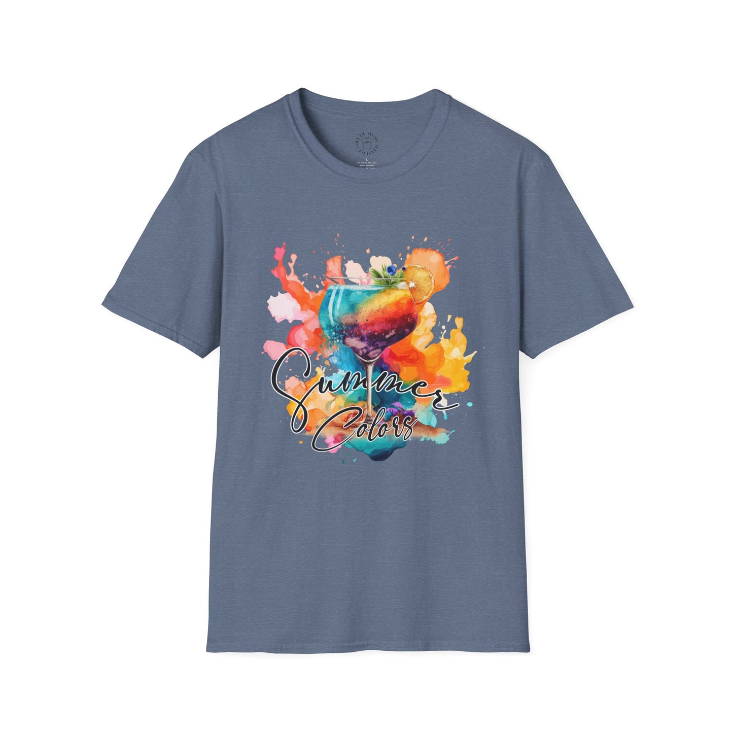 Colorful Artistic T-Shirt with Inspirational Design, Unisex Softstyle Tee, Gift for Art Lovers, Casual Wear, Birthday Gift Idea