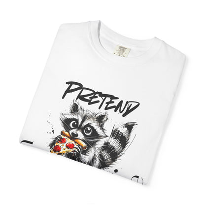 Raccoon Pizza 'Pretend You Don't See Me' Graphic T-Shirt