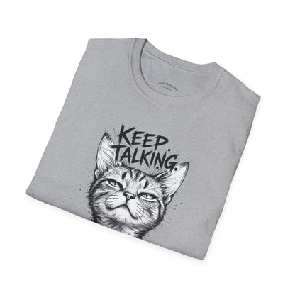 Keep Talking I'm Taking Notes Cat T‑Shirt