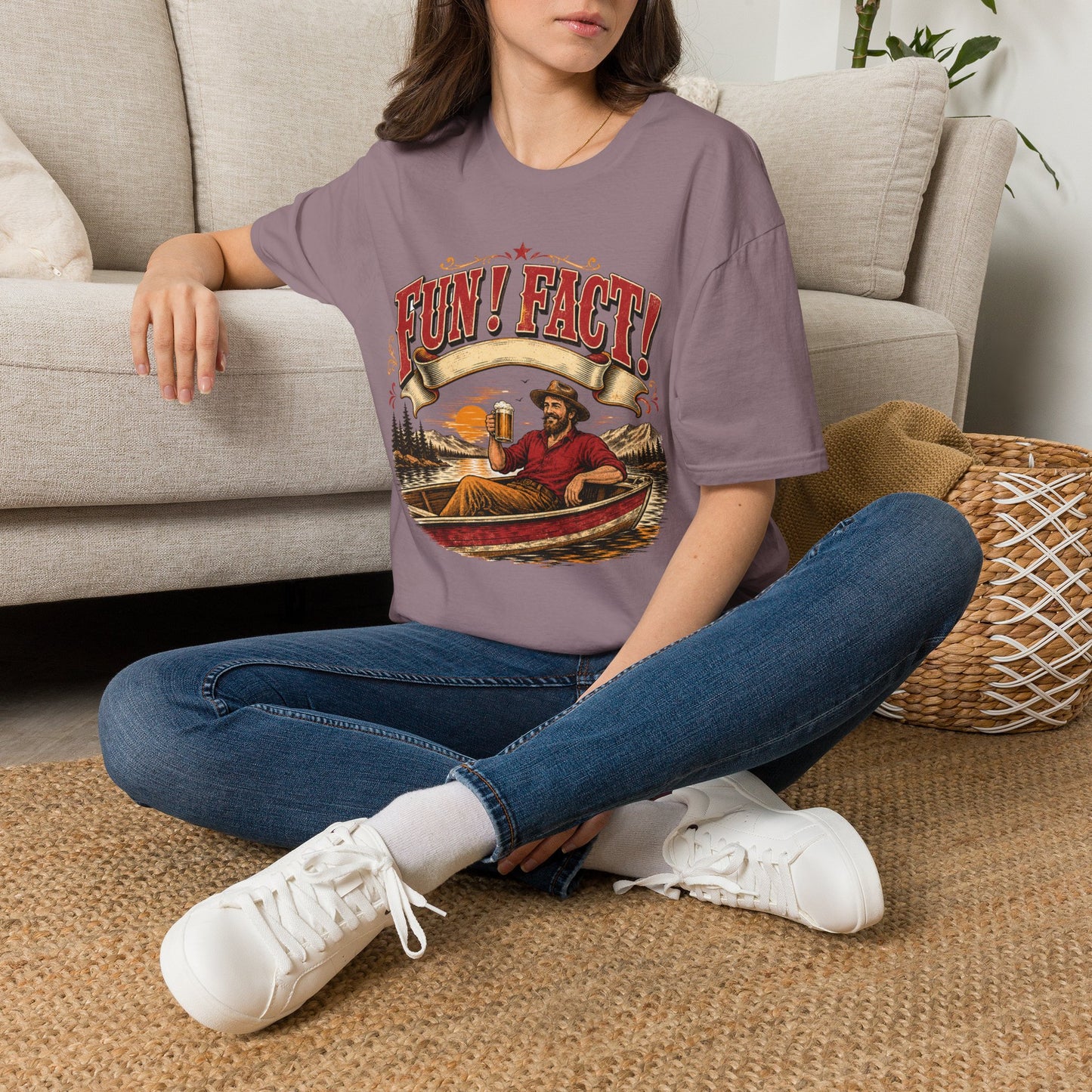 Fun! Fact! T-Shirt — Vintage Beer Drinker Graphic Tee