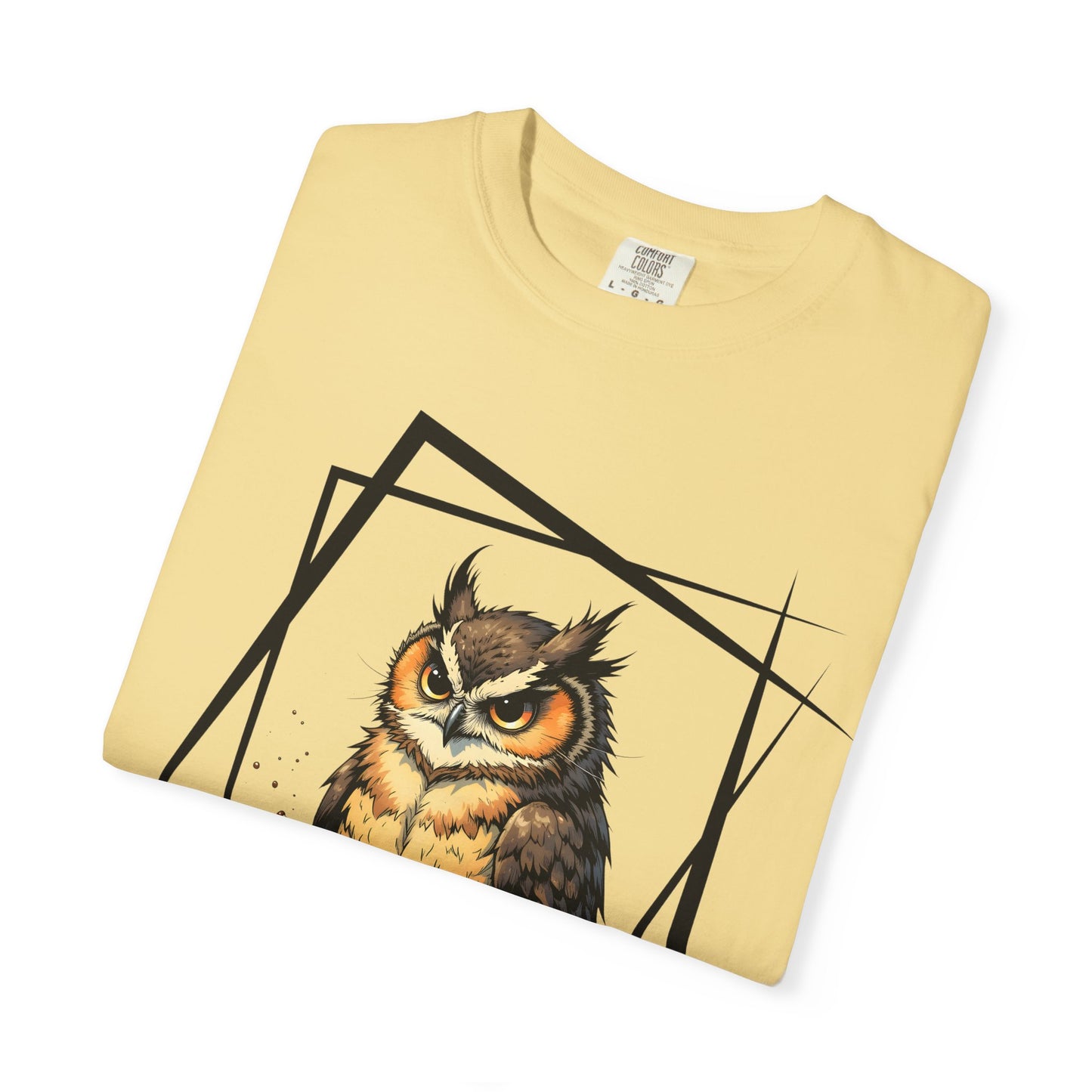 Owl & Coffee Graphic T-Shirt — 'A Day to Coffee and Contemplate'