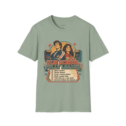 T-Shirt — Retro 'Old School' Arcade Couple Vintage Gamer Tee