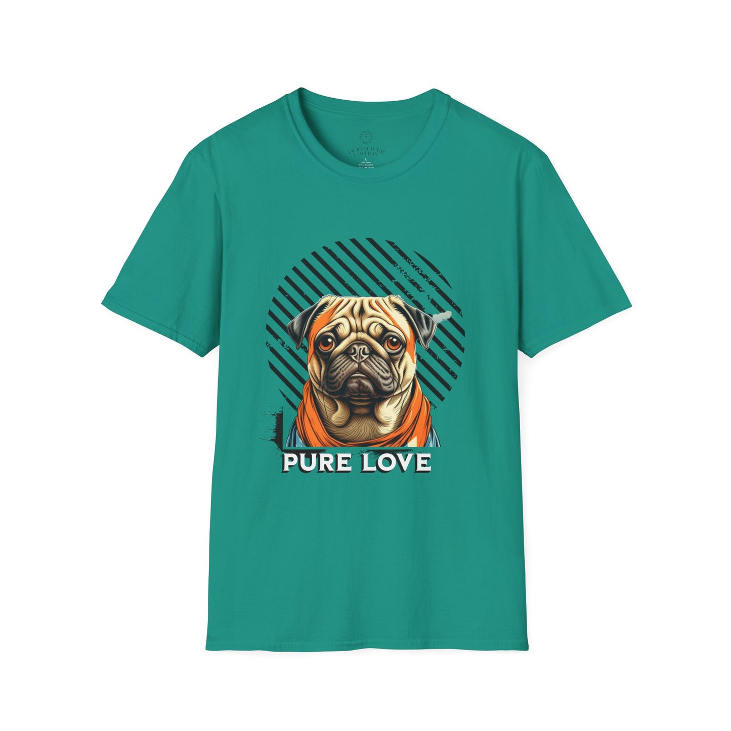 Pure Love Pug T-Shirt - Unisex Softstyle Tee