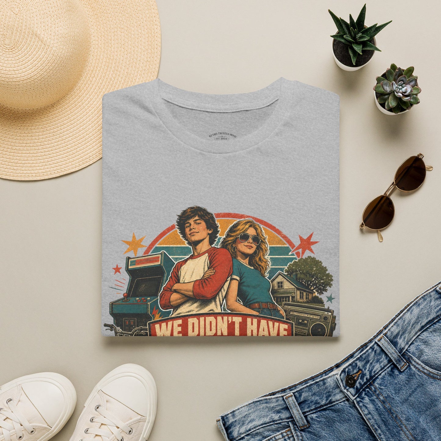 Retro Stranger Things 'We Didn't Have The Internet' T-Shirt