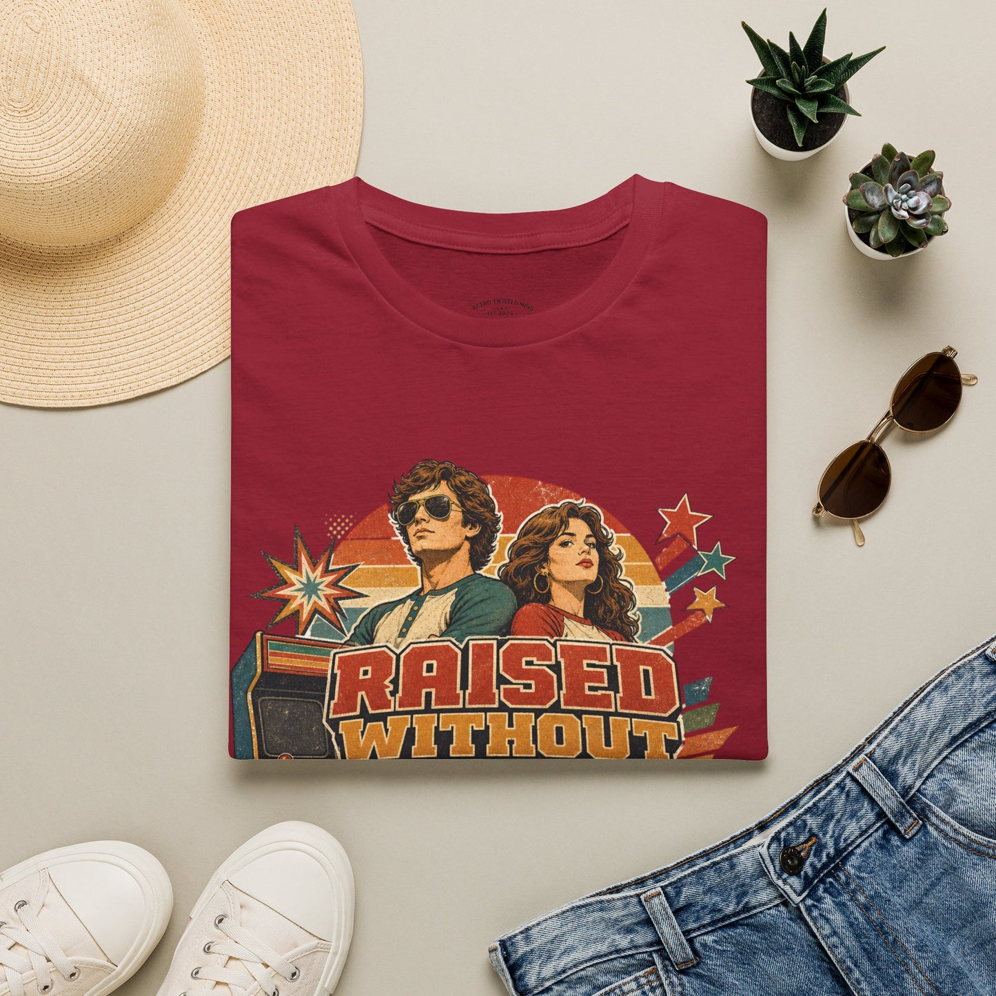 Raised Without Wi‑Fi T-Shirt — Retro 'Legends' Vintage Graphic Tee