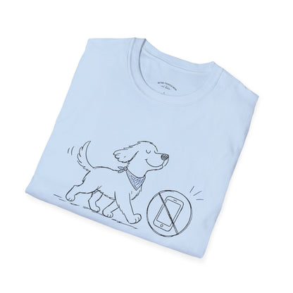 Less Scrolling, More Strolling Dog T-Shirt