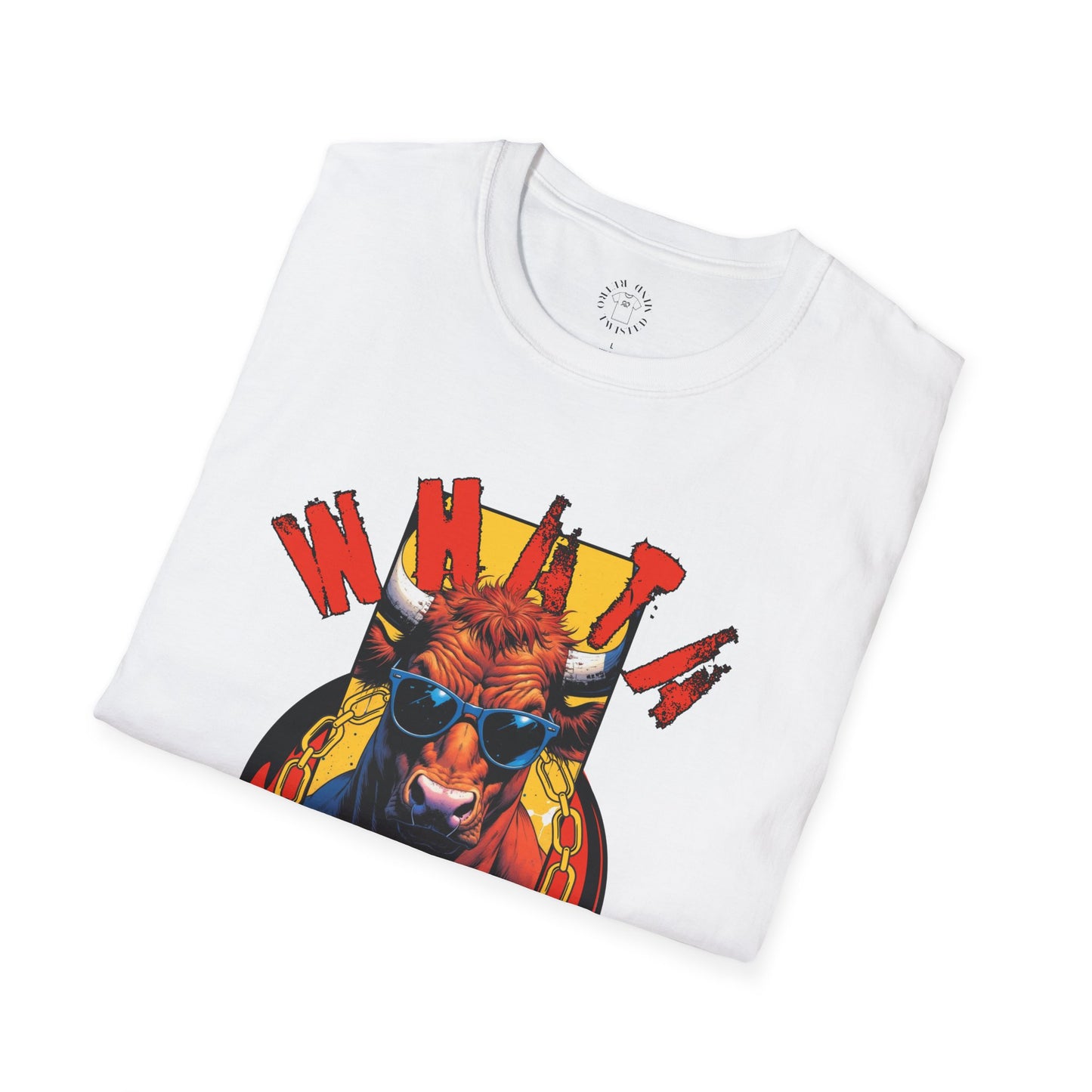 Funny Cow Graphic Unisex T-Shirt - 'Wata bull Shhhh...'