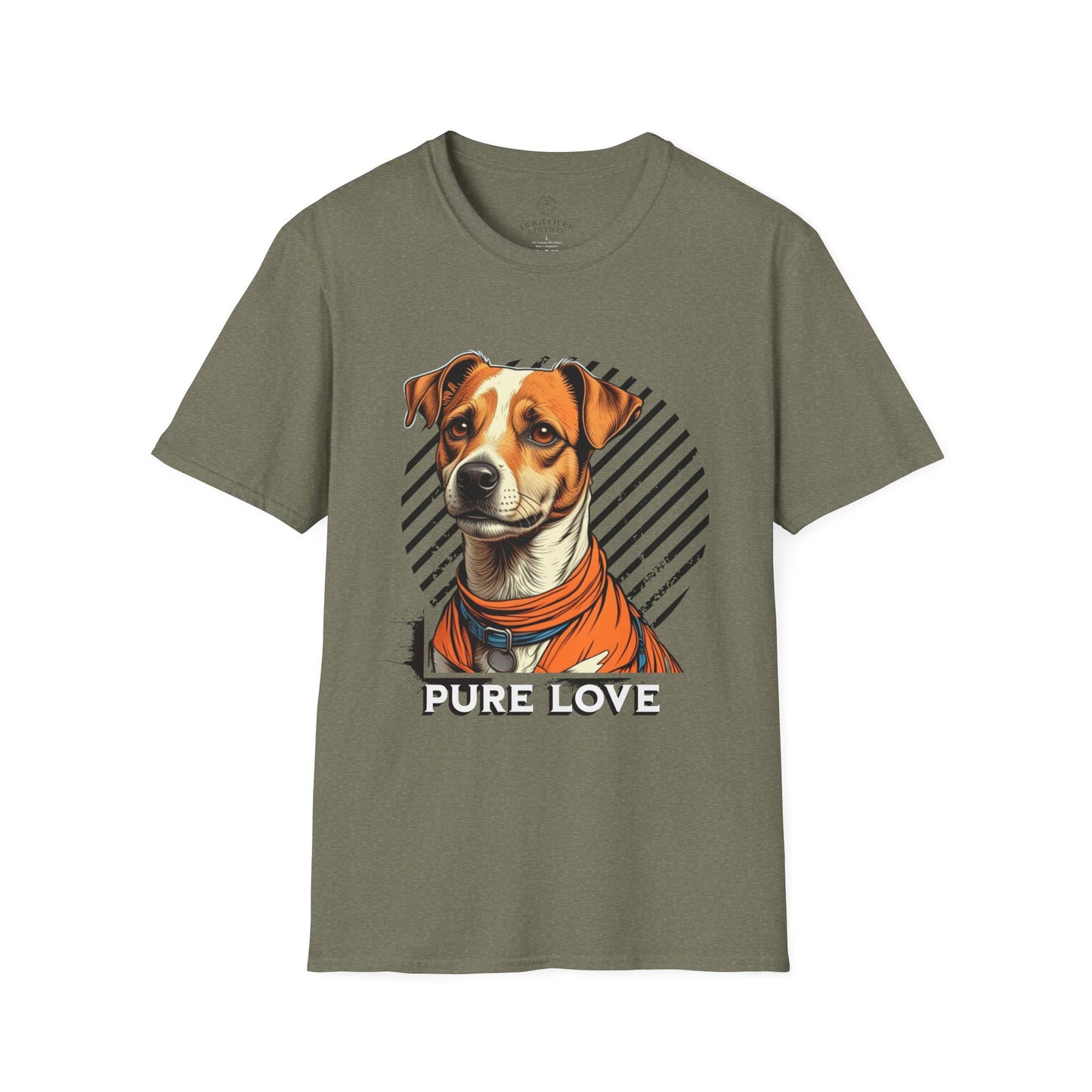 Pure Love Dog Graphic T-Shirt, Unisex Tee for Pet Lovers, Cute Canine Shirt, Gift for Dog Owners, Animal Rescue Apparel