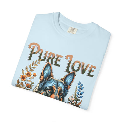 Pure Love Dog Art Unisex Garment-Dyed T-Shirt