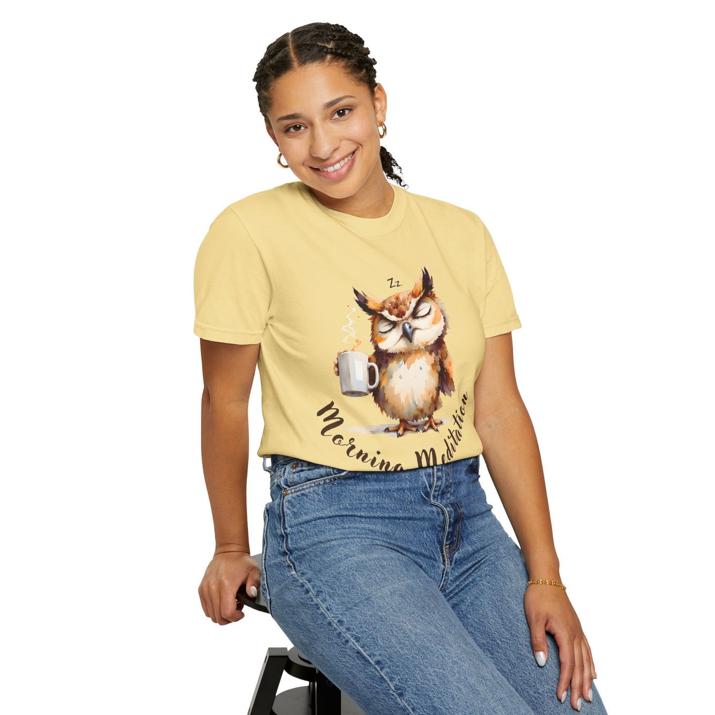 Morning Meditation Owl T-Shirt