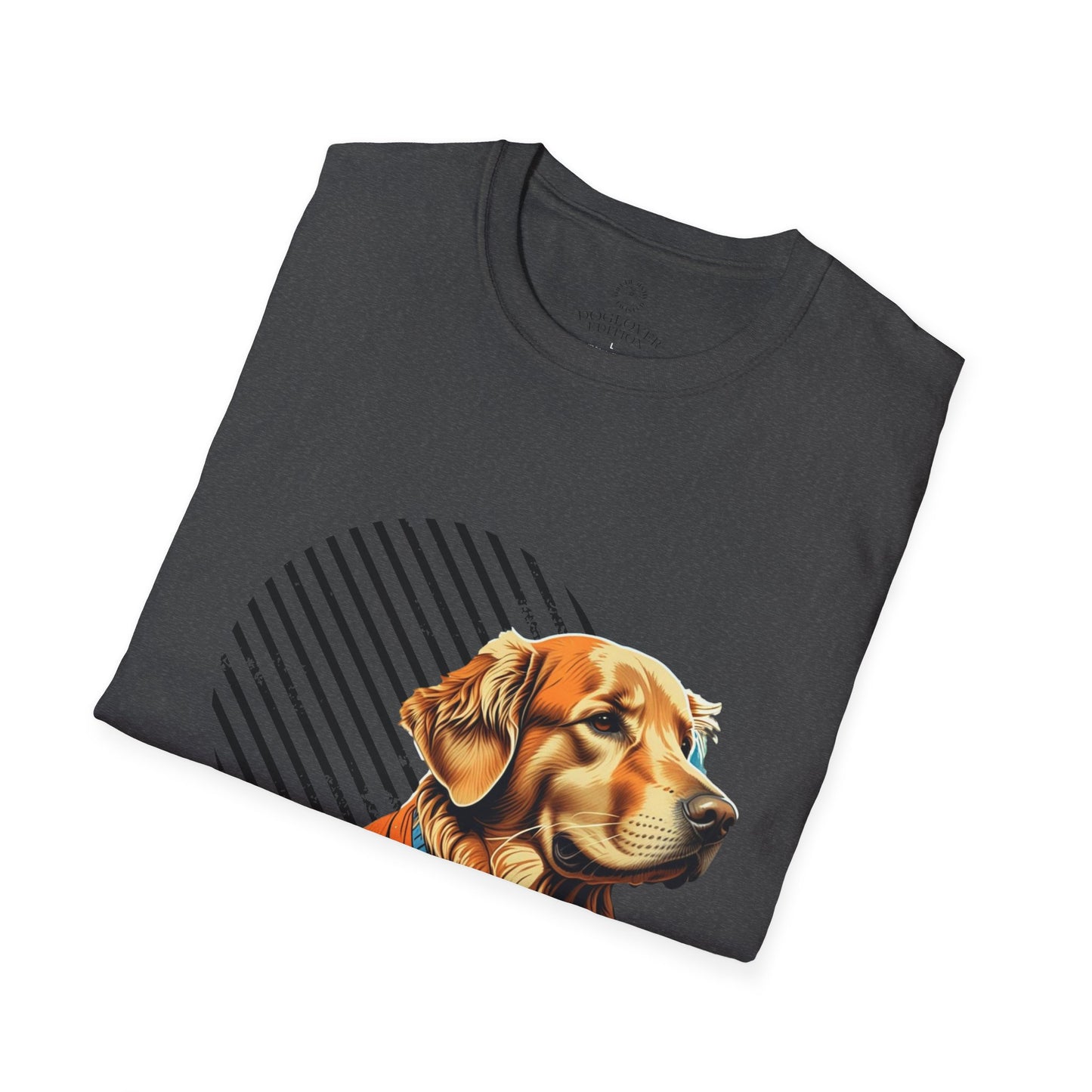 Pure Love Golden Retriever T-Shirt – Unisex Softstyle Tee for Dog Lovers