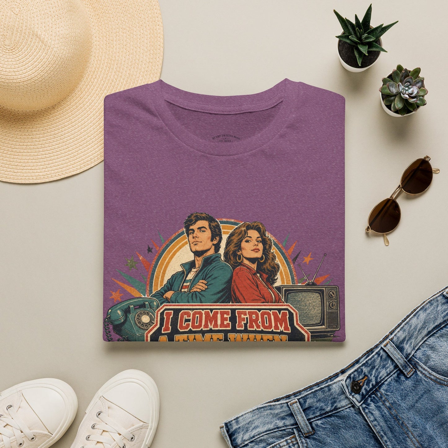 Vintage Road Trip T-Shirt — "I Come From A Time When" Retro Couple Graphic