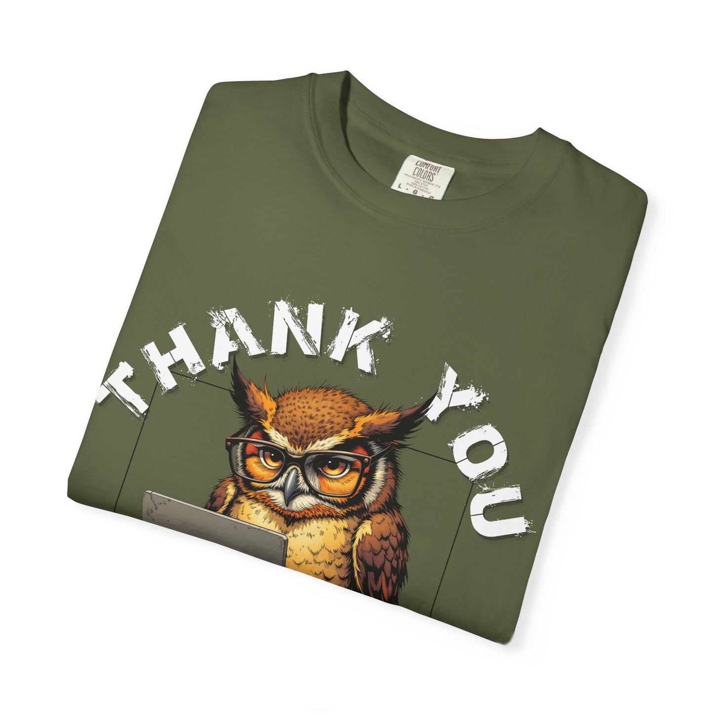 Owl 'Thank You, Not Interested' Graphic T-Shirt