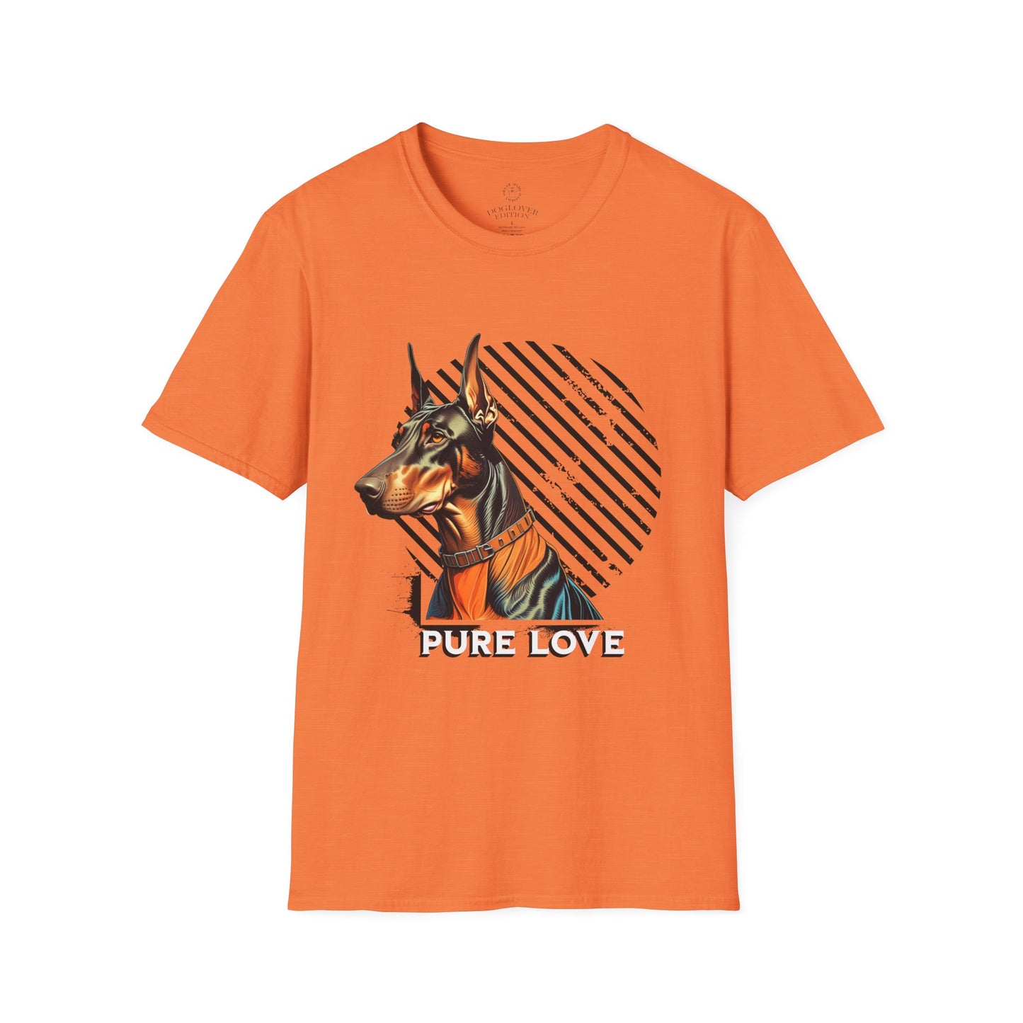 Pure Love Doberman Unisex Softstyle T-Shirt