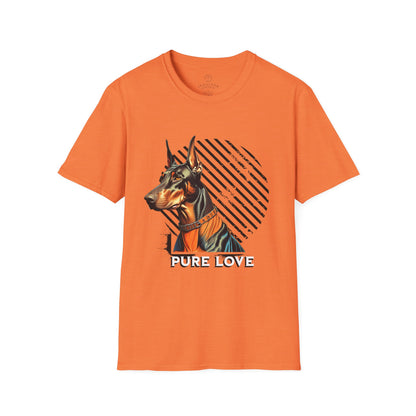Pure Love Doberman Unisex Softstyle T-Shirt