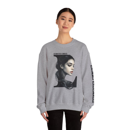 Letter L, Stylish Artistic Sweatshirt, Trendy Crewneck, Graphic Sweater, Cozy Unisex Top, Unique Gift for Art Lovers, Everyday Comfort