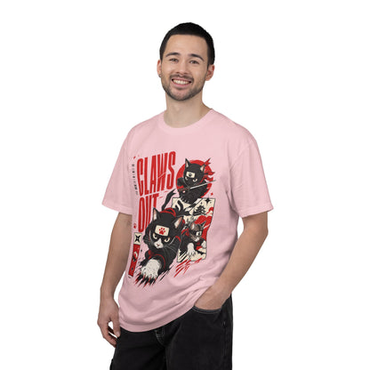 Claws Out Cat Graphic T-Shirt — Retro Ninja Kitties Tee