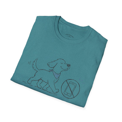 Less Scrolling, More Strolling Dog T-Shirt