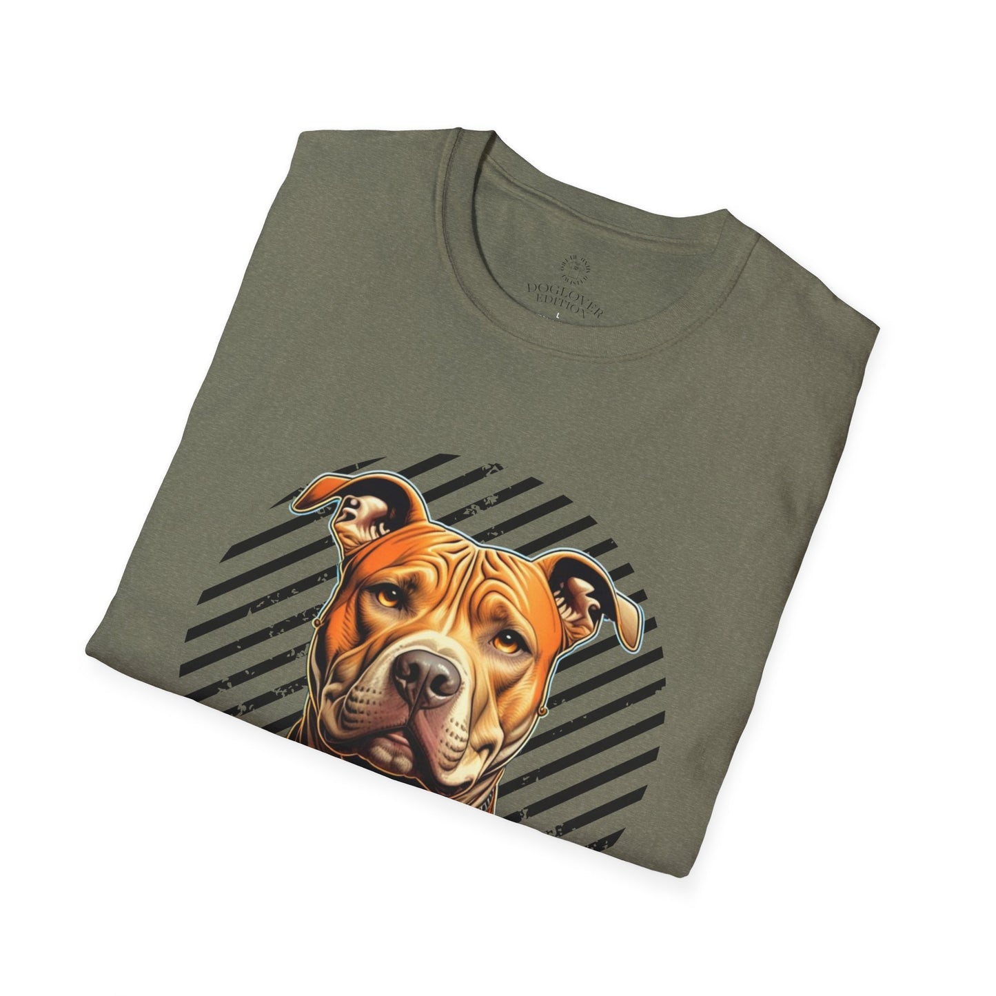 Unisex Softstyle T-Shirt - Pure Love Pitbull Graphic Tee