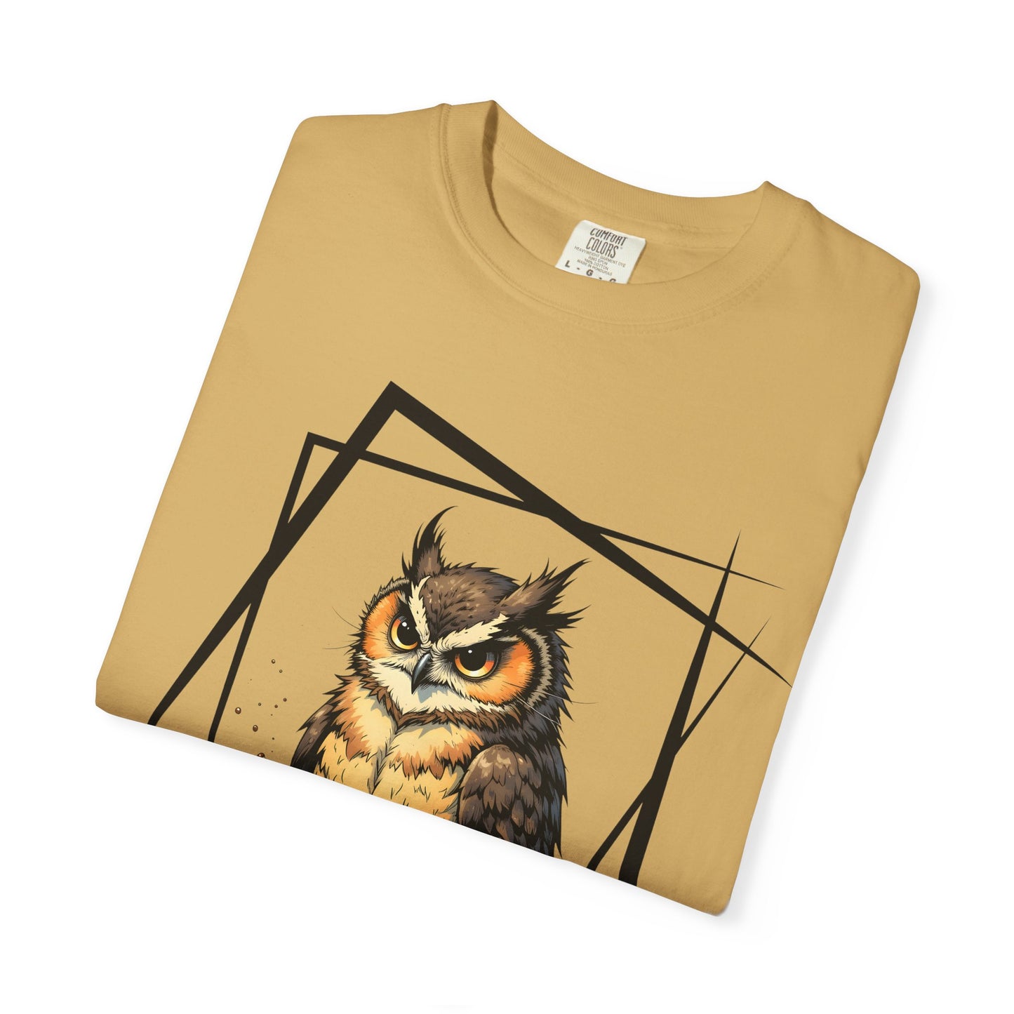Owl & Coffee Graphic T-Shirt — 'A Day to Coffee and Contemplate'