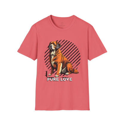 Pure Love Dog T-Shirt - Unisex Softstyle Pet Lover Tee