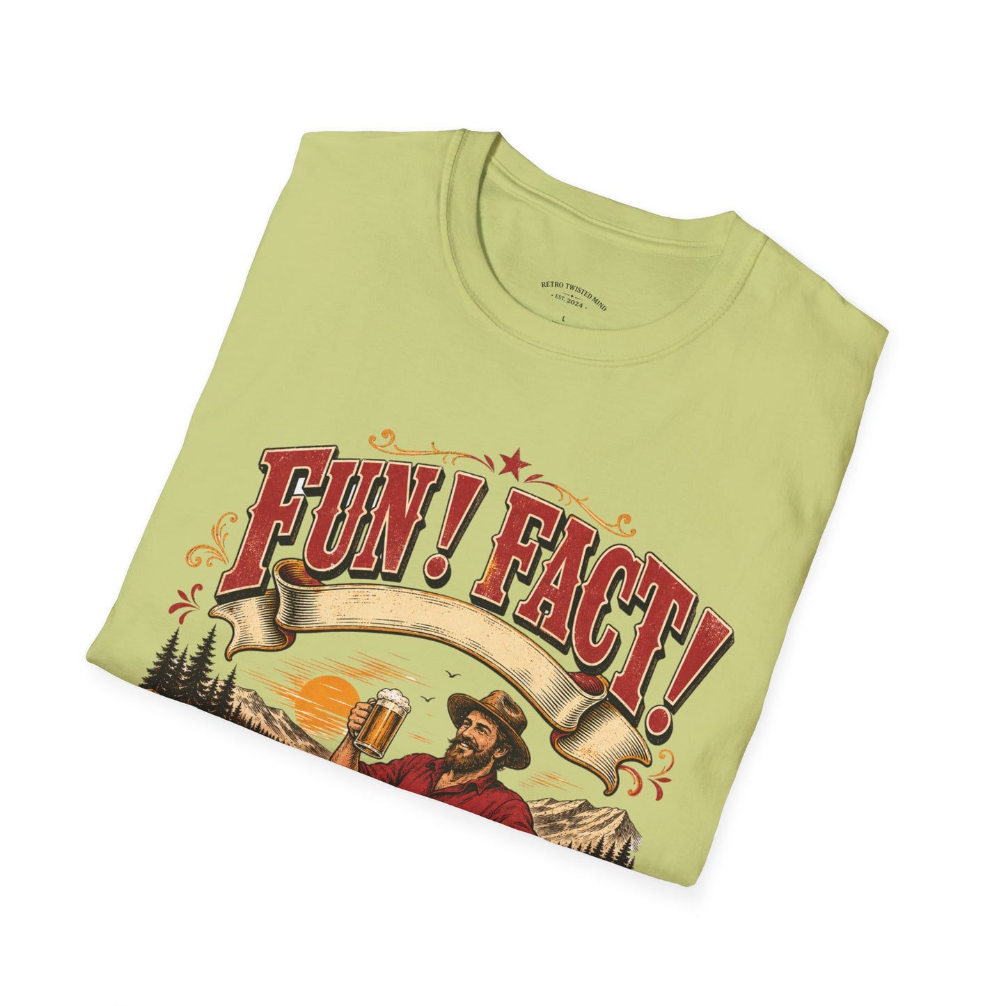 Fun! Fact! T-Shirt — Vintage Beer Drinker Graphic Tee