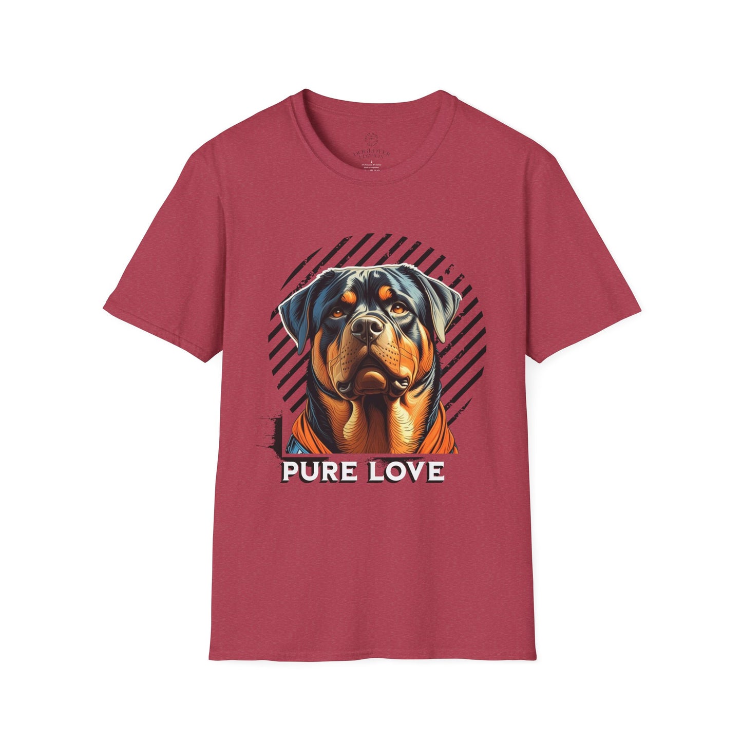 Pure Love Rottweiler Unisex Softstyle T-Shirt