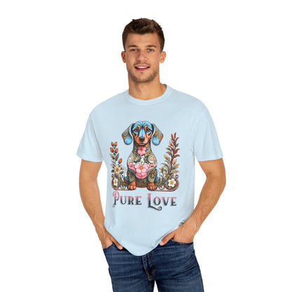 Pure Love Unisex Dog T-Shirt | Colorful Pet Lover Tee