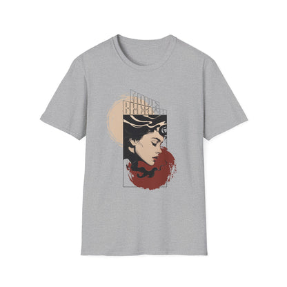 T-Shirt — Vintage Art Nouveau Woman Graphic Tee (Brave)