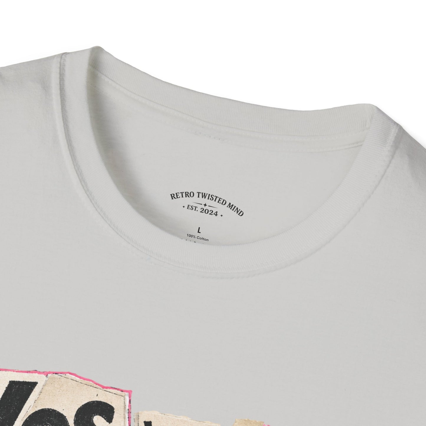 T-Shirt — "Yes We Share, So What?" Retro Collage Graphic Tee