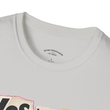 T-Shirt — "Yes We Share, So What?" Retro Collage Graphic Tee
