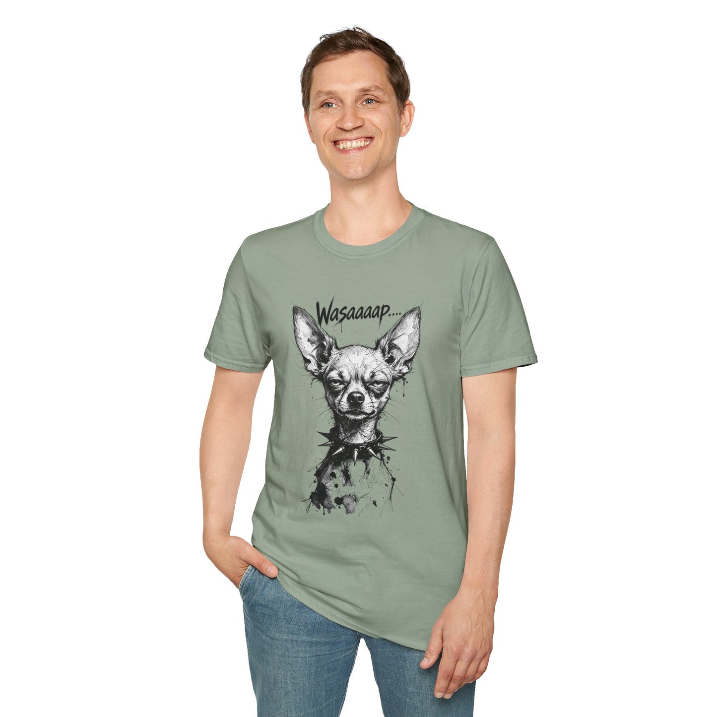 Chihuahua 'Wasaaaap' Graphic T-Shirt — Funny Dog Tee for Pet Lovers