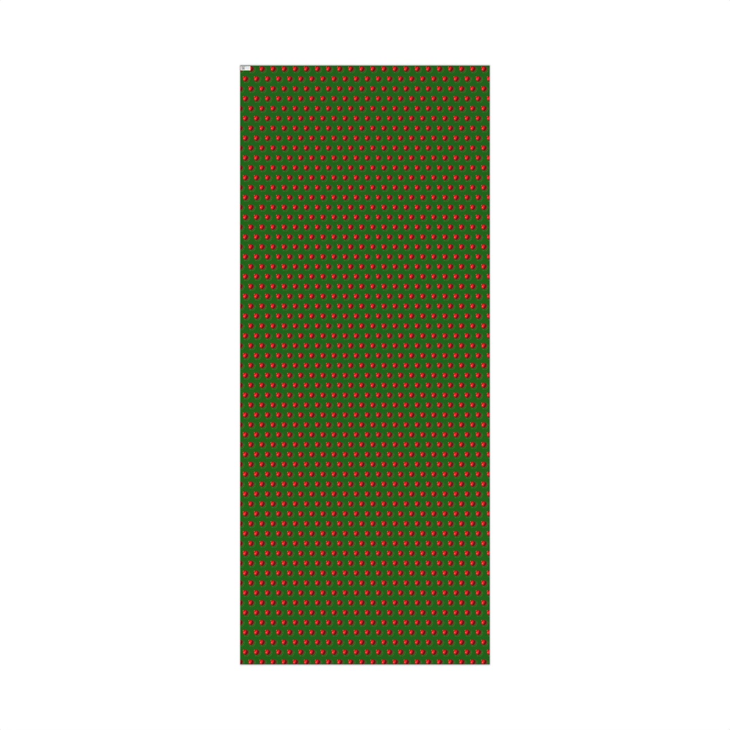 Wrapping Paper (Green with Red Ornaments)