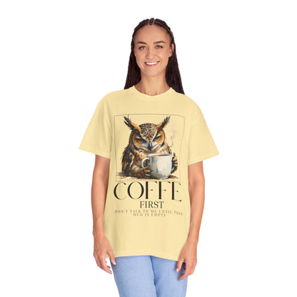 Coffee First Owl T-Shirt