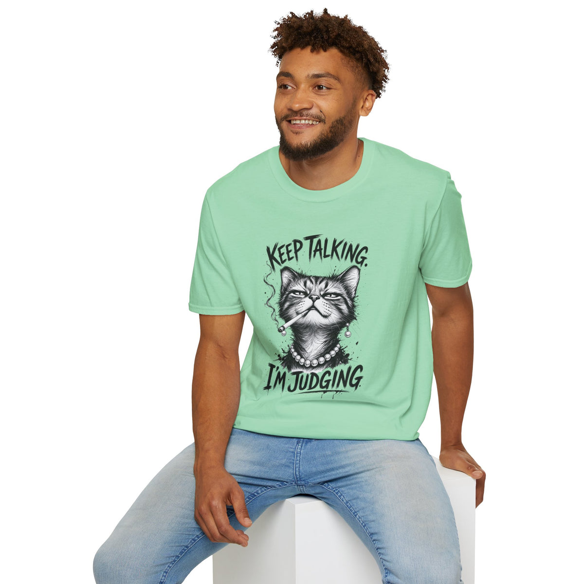Keep Talking, I'm Judging Cat T-Shirt