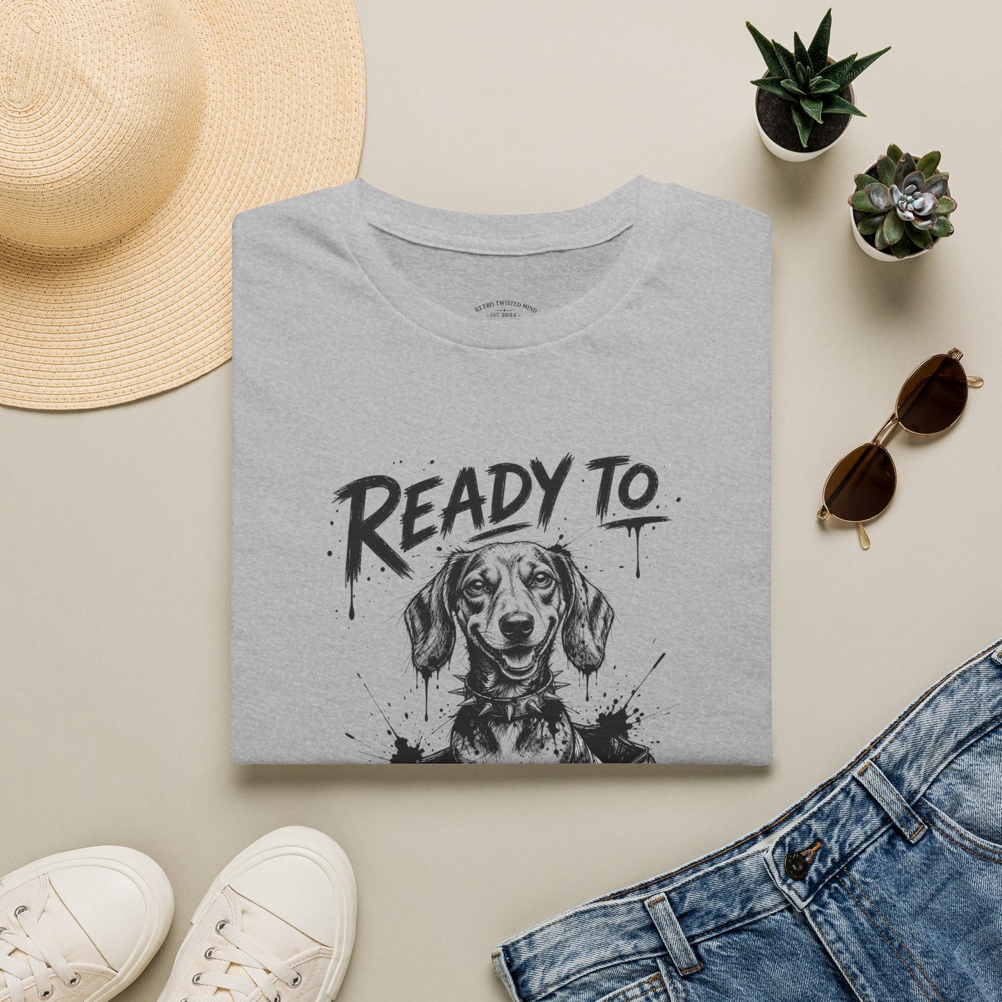 Ready To Cause Problems Dog T-Shirt — Funny Dachshund Graphic Tee